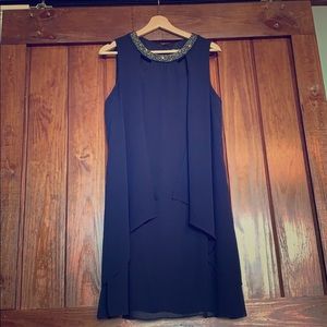 Formal navy blue dress